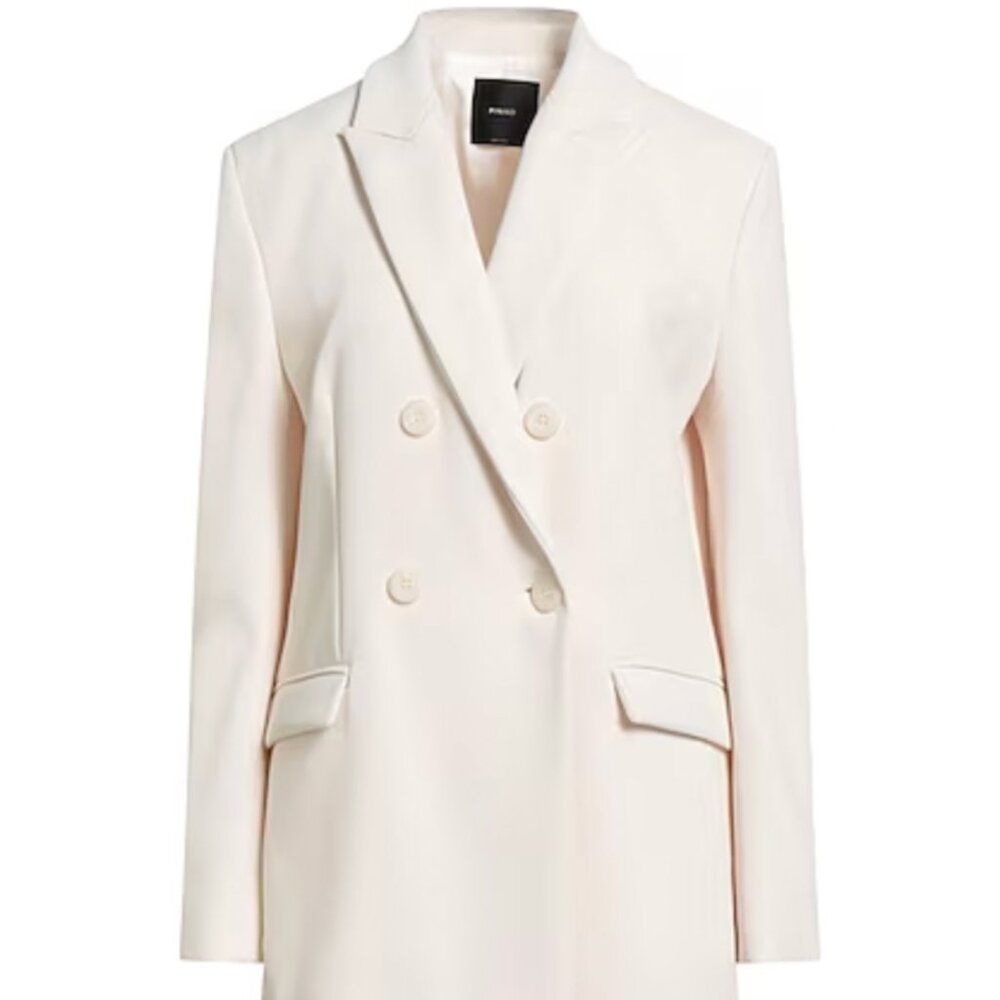 Pinko Elegant Cream Double-Breasted‎ Blazer